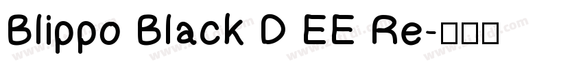 Blippo Black D EE Re字体转换